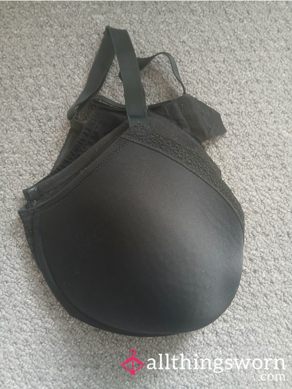 M&S Black Plunge Bra 38F