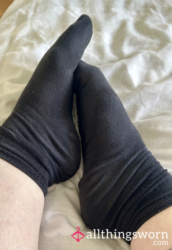 M&S Black Sweaty Ankle Socks