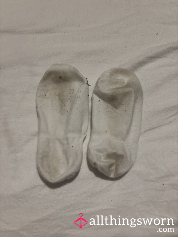 Mucky Three Day Wear White Trainer Socks