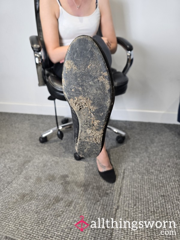 Muddy Dirty Primark Work Flats