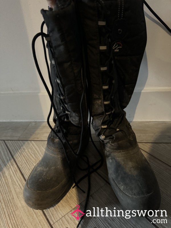 Muddy HKM Tall Winter Lace-up Yard Boots