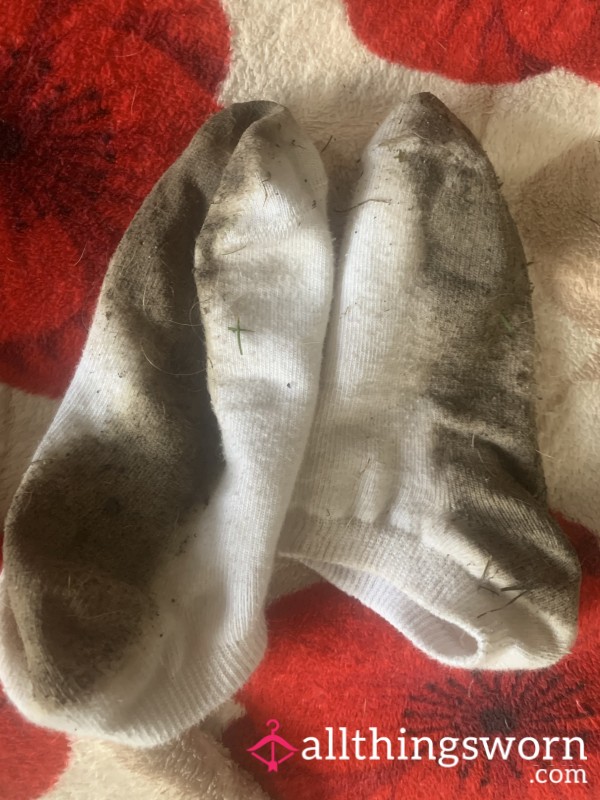 Muddy Wet Walk In Socks