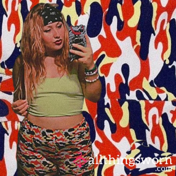 Multi Colored Camouflage Fashion Nova Shorts 🩳
