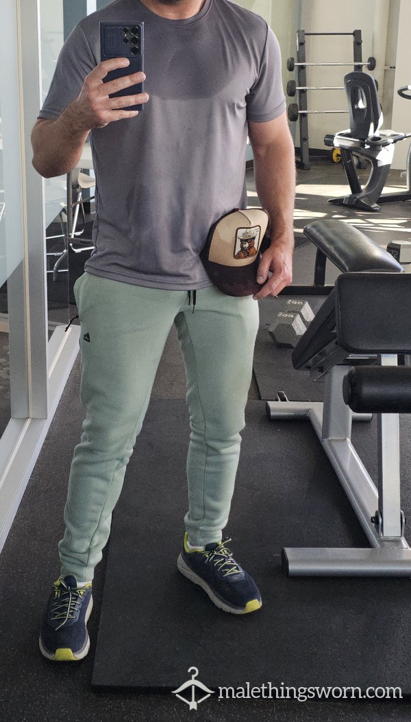 Multi Day Worn, Gym Sweatpants - Seafoam Green