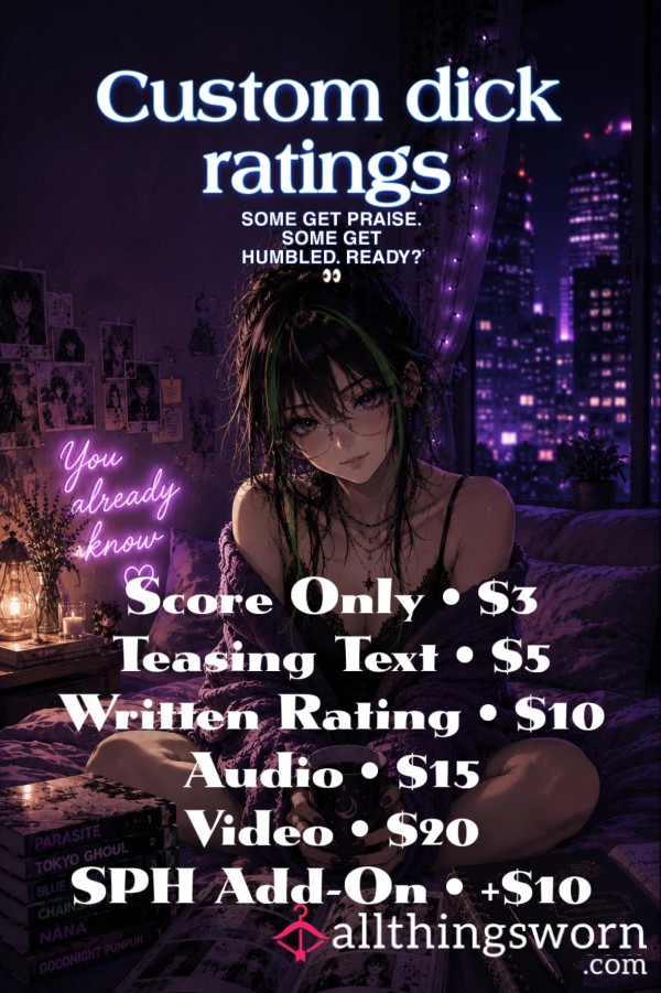 D*ck Ratings - Written, Audio, Or Video