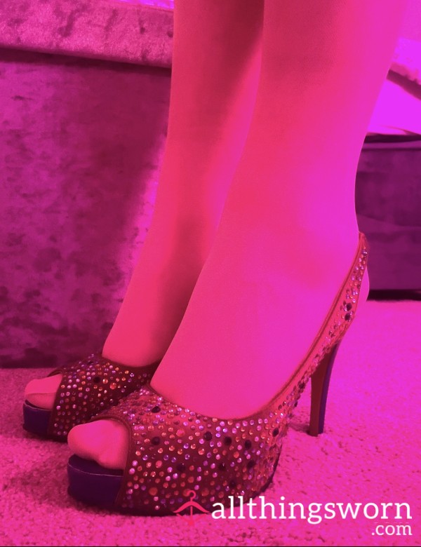 Multicolored Diamanté Heels 💓