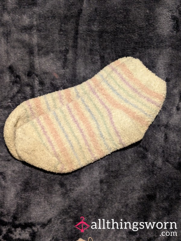 Multicolored Fuzzy Socks