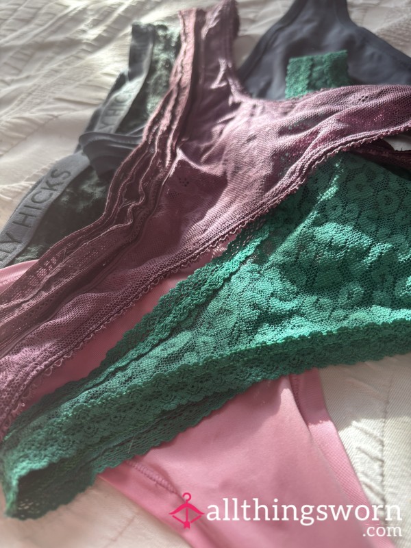 Multiple Worn Thongs For Sale