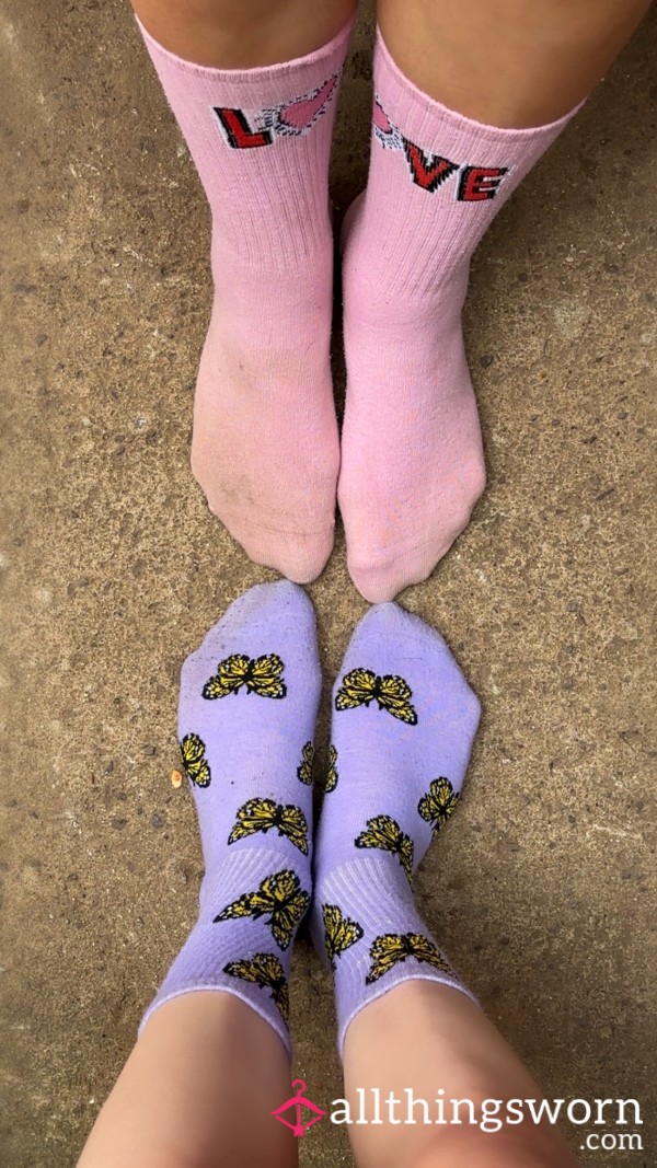 Mum And Daughter Pair Of Worn Socks 😘