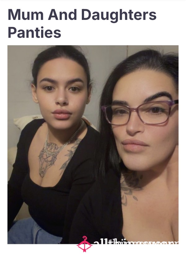 Mum And Daughters Panties