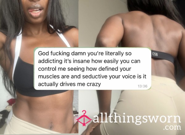 MUSCLE M0MMY | Gym Brat | Body Worship Custom Video From Ebony Goddess Eve 💪🏾