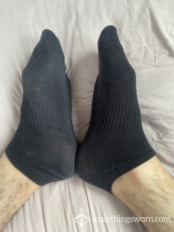 Black Musky Ankle Socks