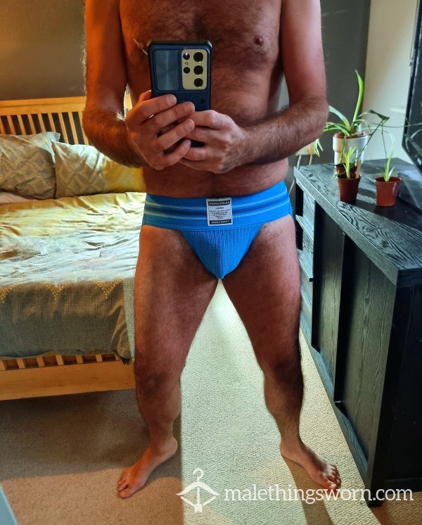 Musky Blue Jock 😈💦