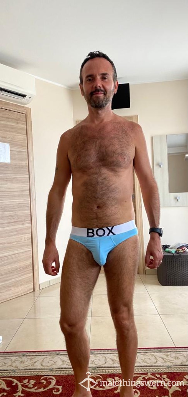 Musky Light Blu Box Briefs