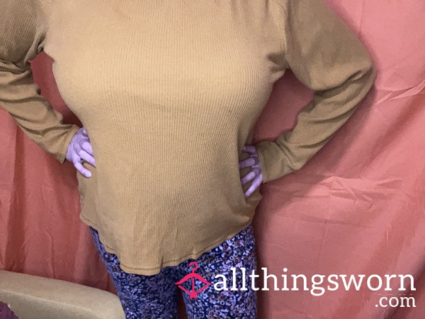 Mustard Yellow XXL Old Navy Ribbed Thermal Long Sleeve