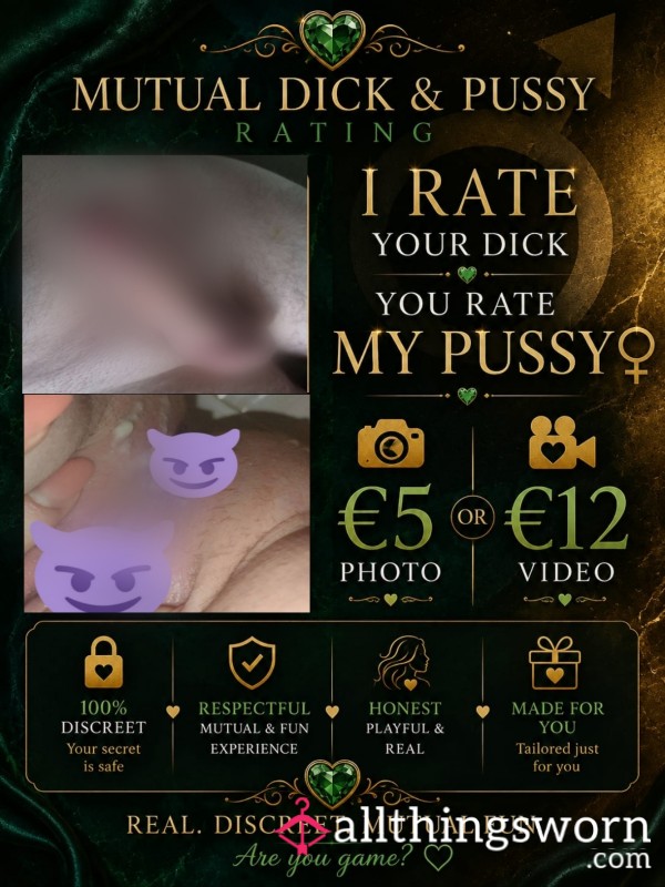 "Mutual D*ck & Pu**y Rating" 🍆🌿