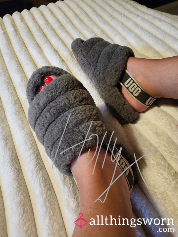 My 2yr Worn Grey Ugg Slippers