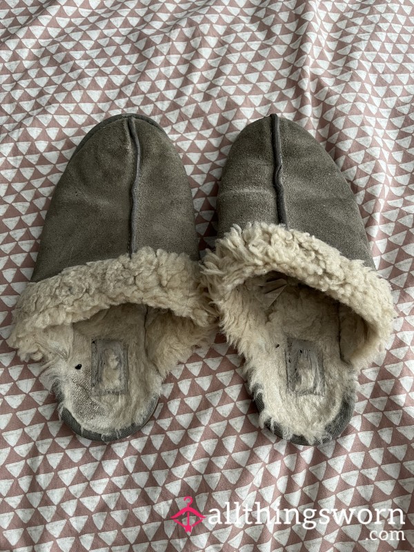 My 5 Year Old Well Worn And Loved Ugg Slippers.