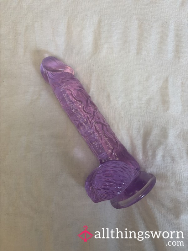 My 6 Inch Purple WELL USED Di**o 👀