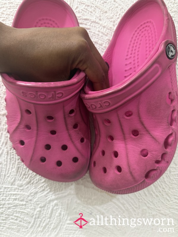 My Authentic Pink Crocs. Worn 8 Months