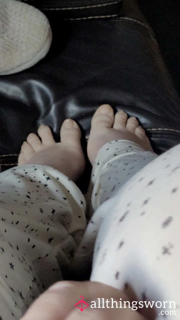 My Beautiful Feet On A Leather Sofa ASMR