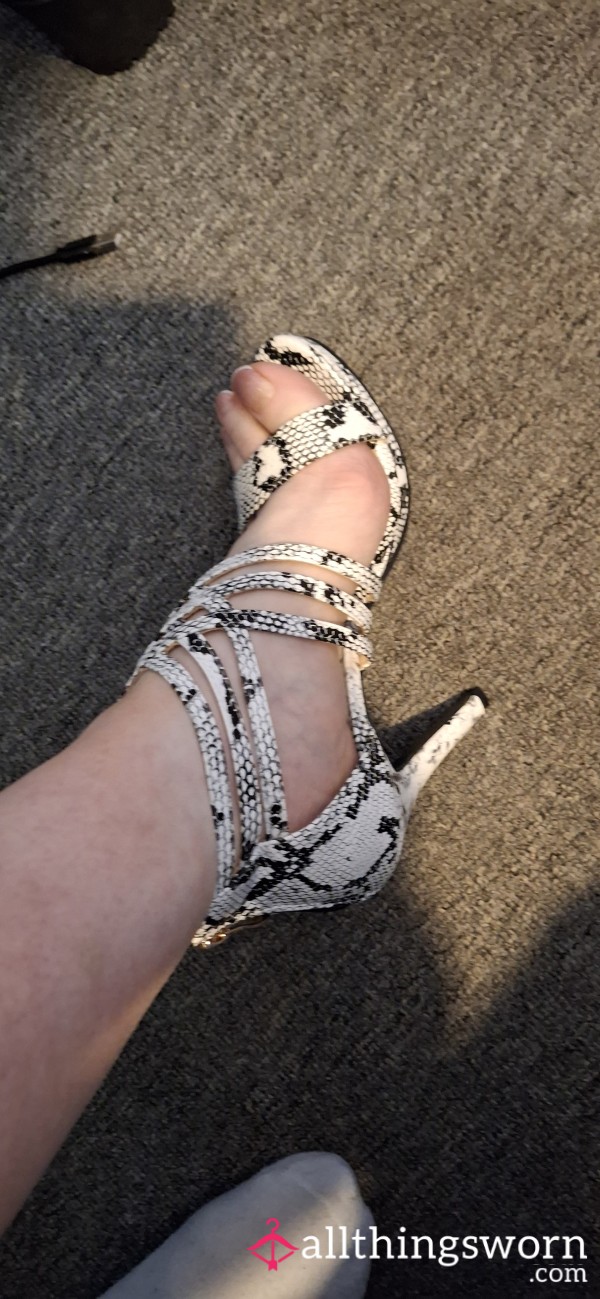 My Beautiful Snake Print Heels. Worn With Love