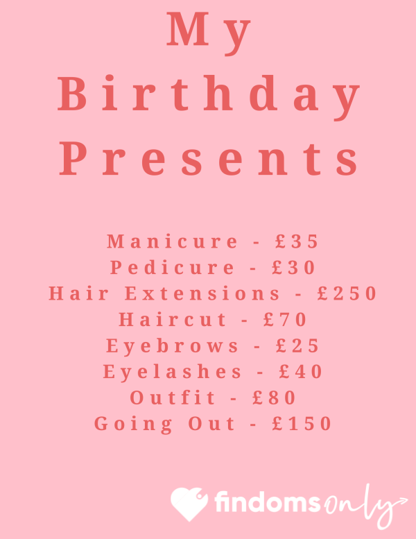 My Birthday Presents