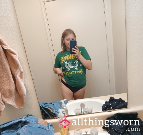 My Cheap Black Worn Thong🥰