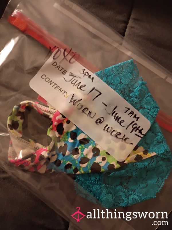 My Colorful Printed Work Sweaty Thong