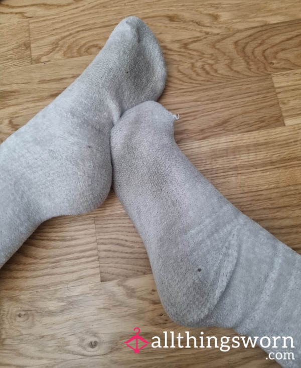 My Cozy White Socks – Worn For 2 Days