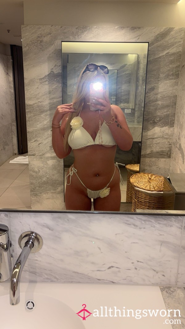 My Cream Bikini Set 😏 Worn & Ready