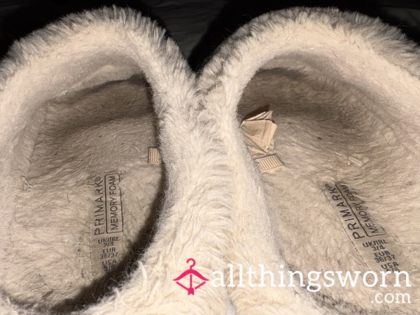 My Cream Slipper Worn 24/7