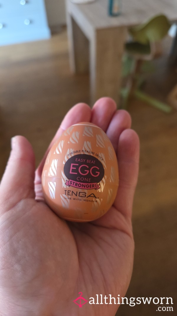 My Cream Tenga Egg – Still Warm & Creamy From My Tight Little Pu**y