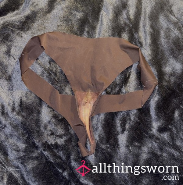 🍑 My Creamy 3-day Worn Thongs – Extra Juicy & Soaked Just For You 🍑