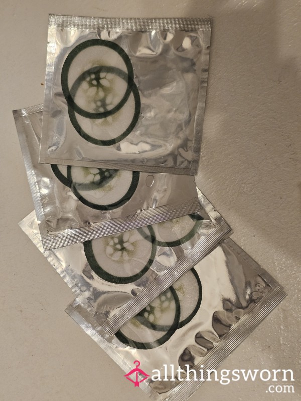My Cuc*mber Eye Patches After They've Refreshed My Seductive Green Eyes: Also Includes Photo Proof Of Wear 📷