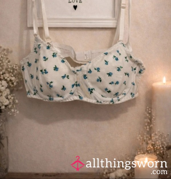 My Cute Ribbed Flor*l Bra