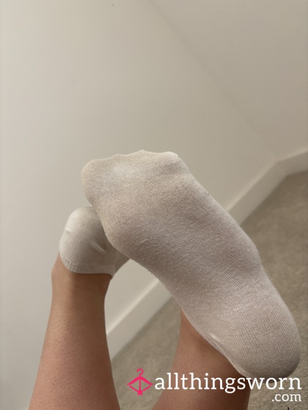 My Daily White Ankle Socks