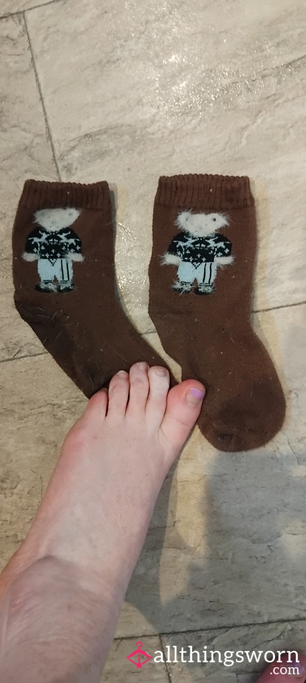 My Dainty Tiny Feet Cute Teddy Socks