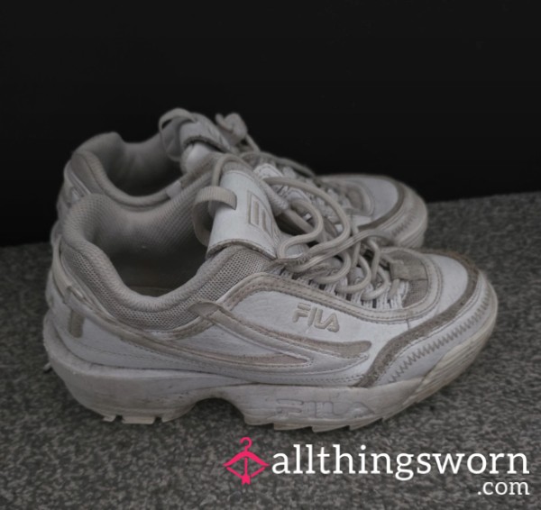 My Destroyed FILA Trainer Sneakers 👟 Flash Sale £35! First C*m, First Serve!