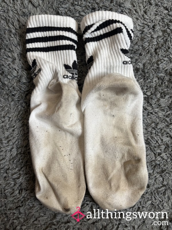 My Dirty Very Worn Adidas Socks