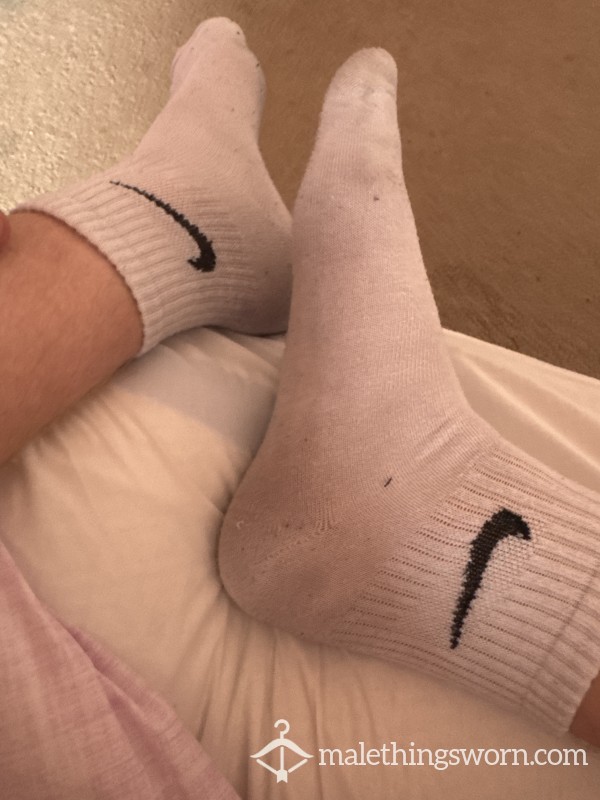 My Dirty White Nike Socks