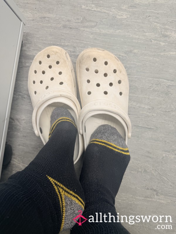 My Dirty Work Socks And Crocs 💋