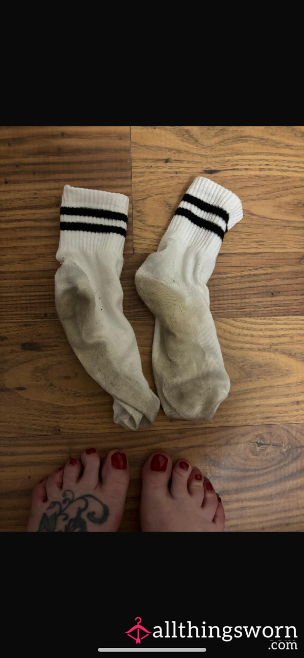 Well-Worn, Dirty Work Socks, Soaked In Sweat & Scent 💦
