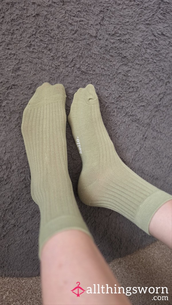 My Everyday Green Cotton Socks