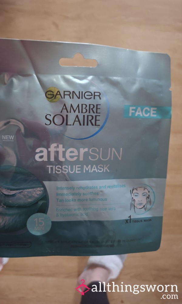 My Face Mask Used On My Sunburnt Face