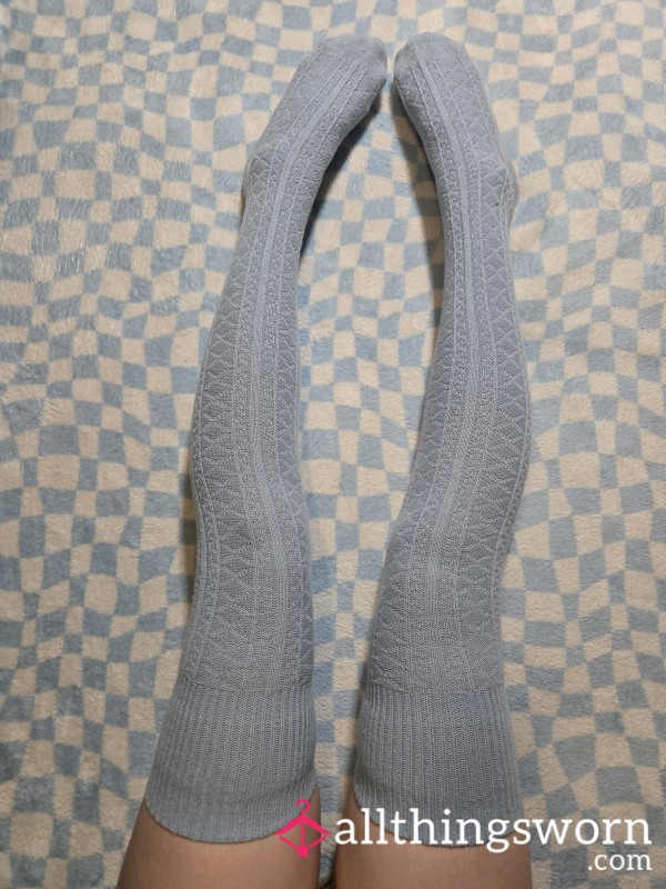 My Favorite Dirty Pastel Blue Cotton Stockings 🩵