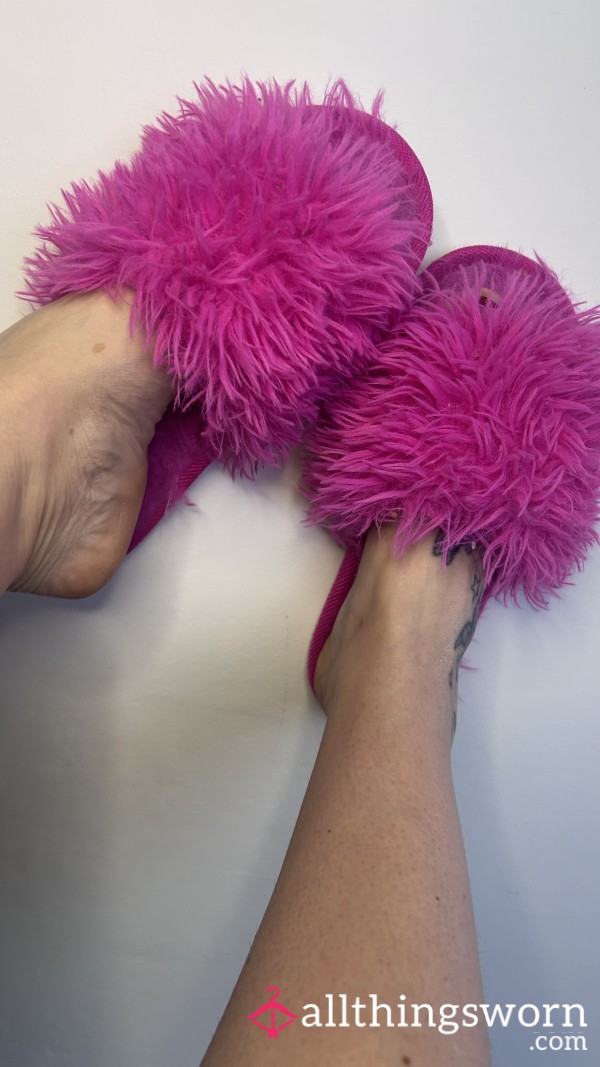 My Favorite Pink Fluffy Slippers