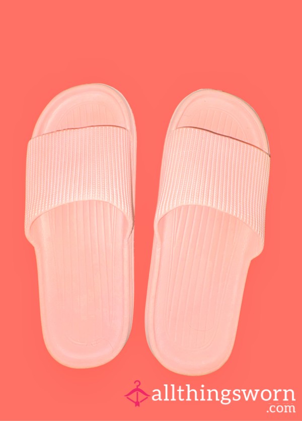 My Favorite Pink Travel Shower Shoe Slides