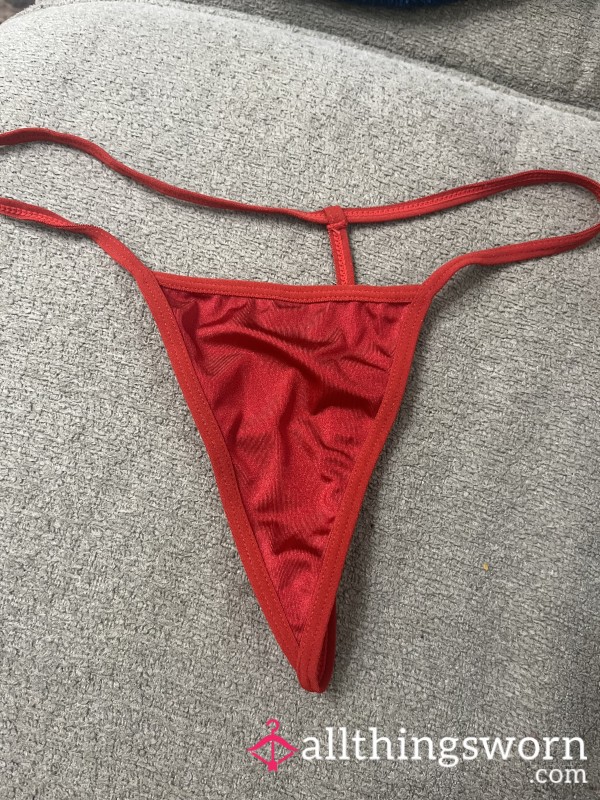 My Favorite Red String Bikini Thong