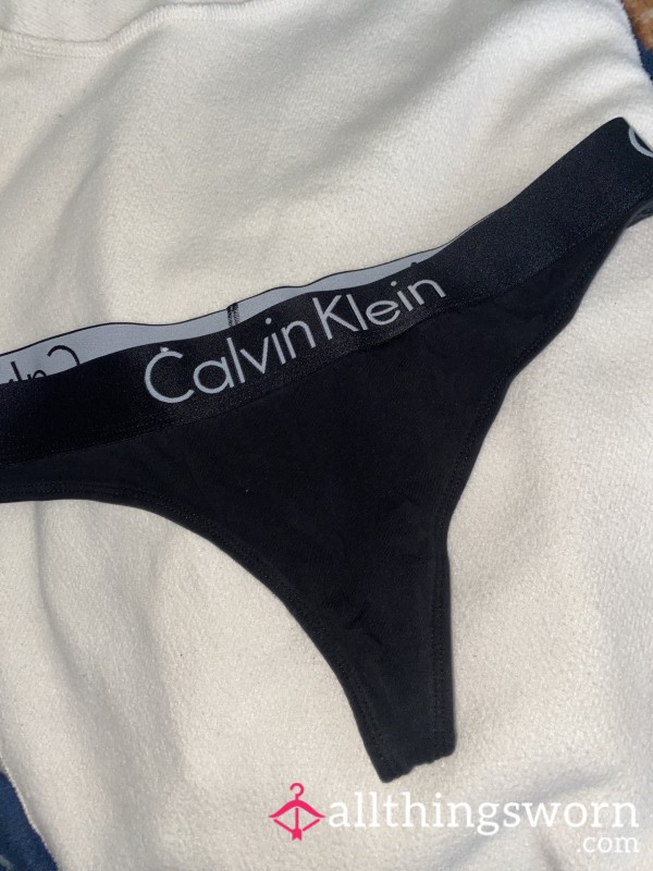 My Favourite Black Calvin Klein Thong